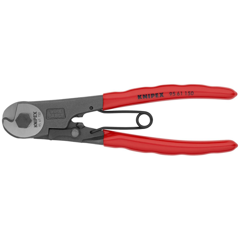 Knipex 9561150US Bowden Cable Cutter 6" Plastic Coating - cuts Bowden cable and soft rope up to 1/8"
