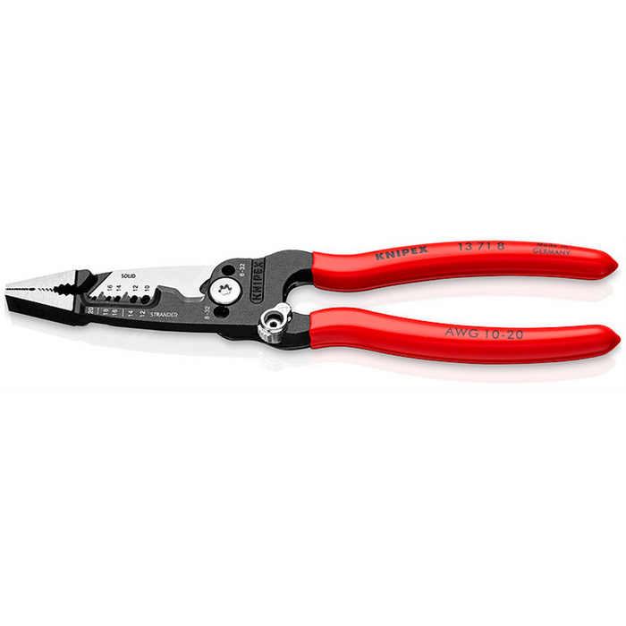 Knipex Tools Forged Wire Strippers packaged in clam shell - Non-Slip Plastic Coated Handle — view 2