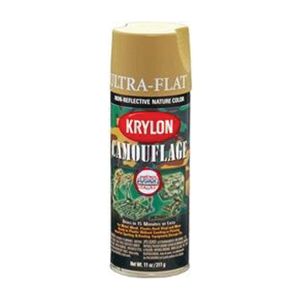 4291 Camouflage Paint - Khaki, 11 oz Aerosol Can, Liquid Finish