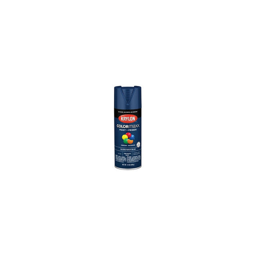 Krylon COLORmaxx 5557 Spray Paint, 12 oz Aerosol Can, Satin Black, Up to 25 sq-ft