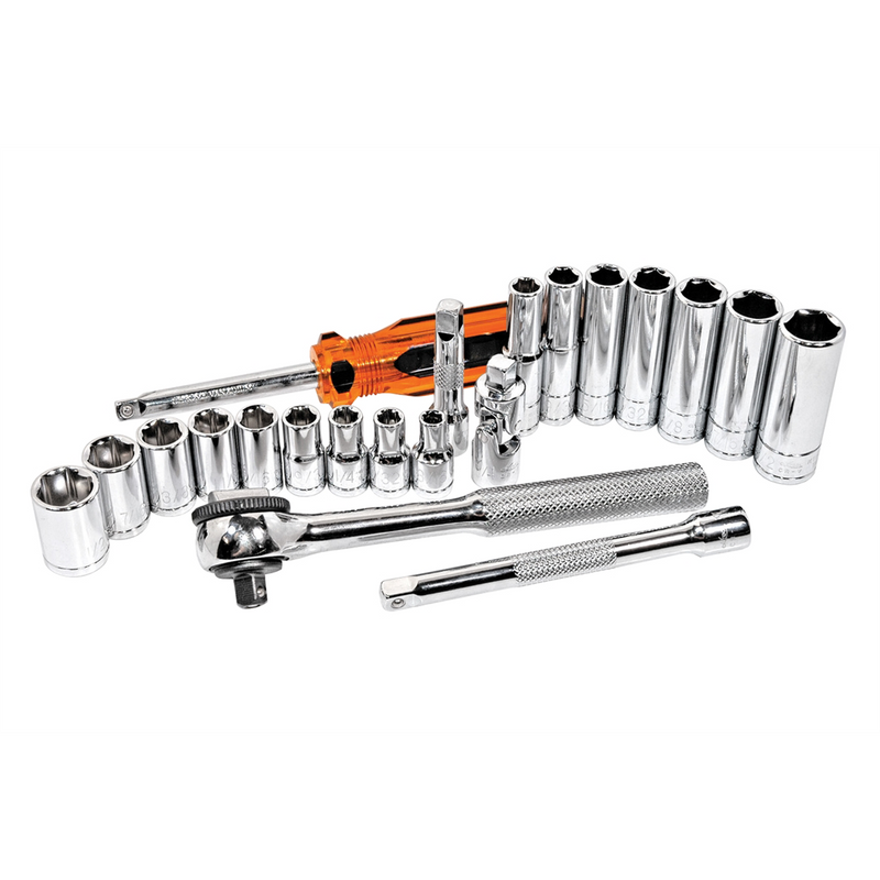 Socket Set 21 pc 1/4 in. Drive SAE 6 pt.