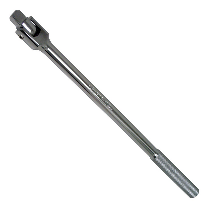 3/4" Drive Breaker Bar, 20" Long, Polished Chrome Flex Head