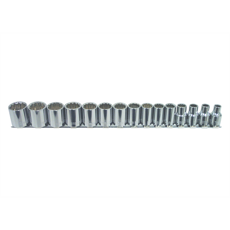 SET 15PC 3/8DR MET 12PT