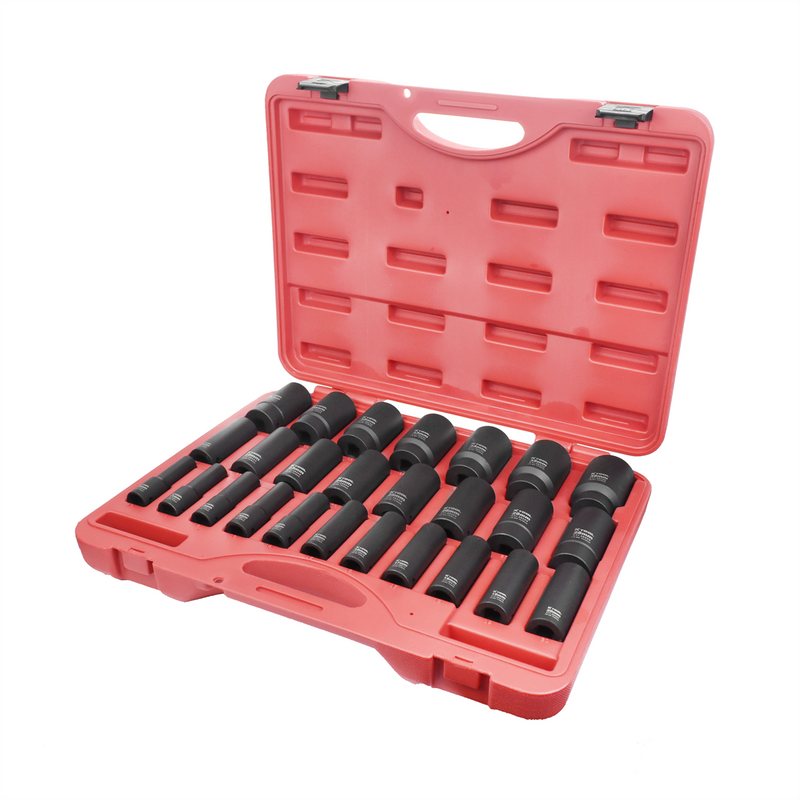 Socket Set Metric Impact 1/2 in. Deep 26 Piece