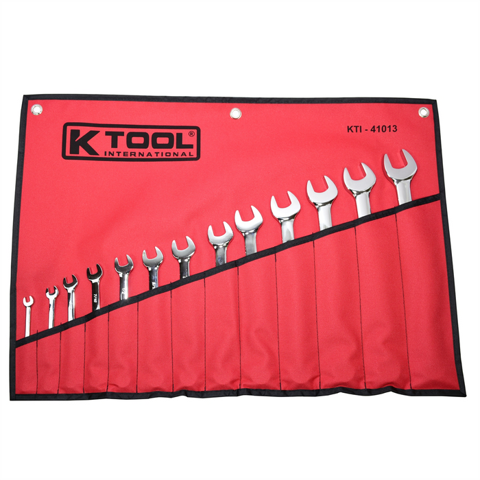 K Tool International Wrench Set Combination 13 Piece SAE