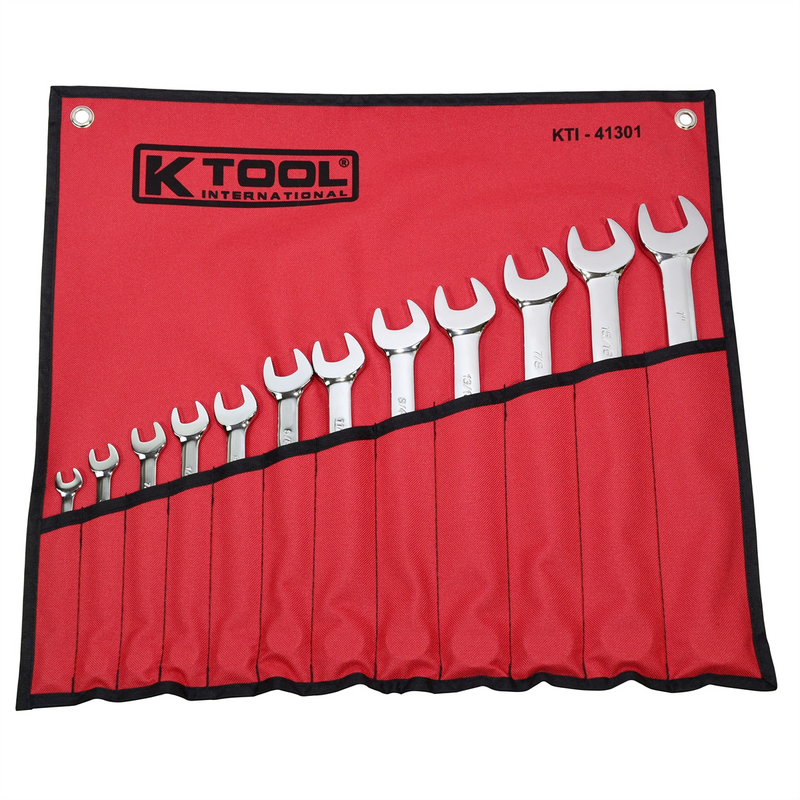 Wrench Set Combination 12 Piece Hi Polish