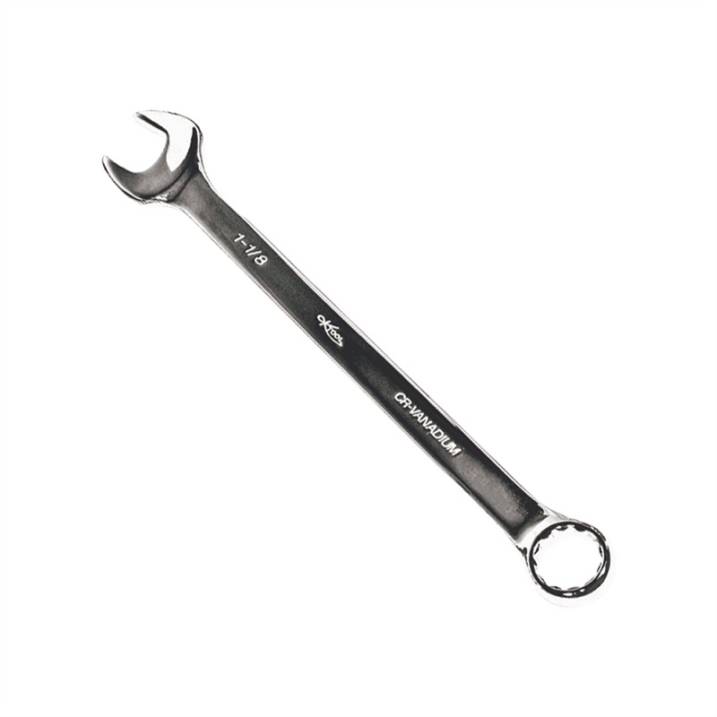 Wrench 1-1/8 Inch Combination Hi Polish 12 Point 15 Degree