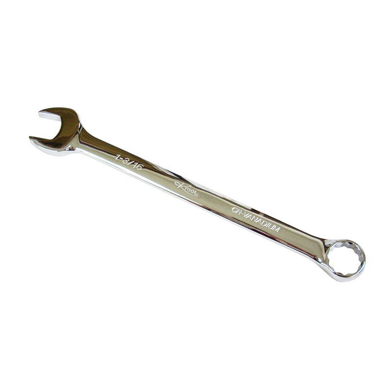 Wrench 1-3/16 Inch Combination Hi Polish 12 Point 15 Degree