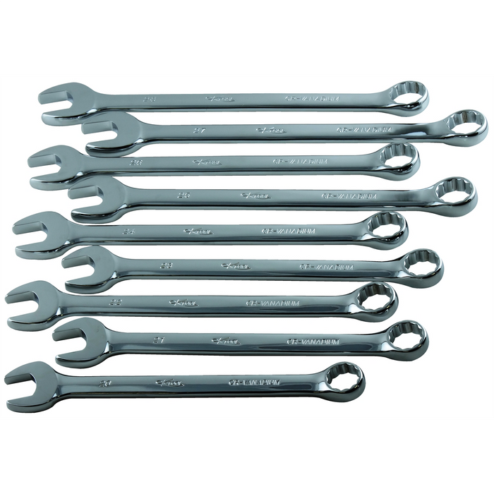 K Tool International Wrench Set 9 Piece Combination Hi Polish Metric