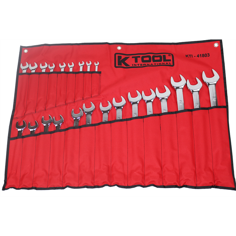 Wrench Set 23 Piece Combination Metric Pro-series Hi Polish