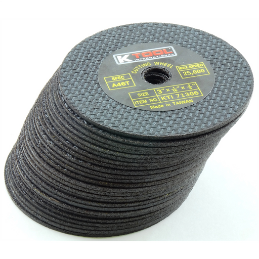 K Tool International Cut-Off Wheel 3 Inch x 1/16 Inch 50/Pack