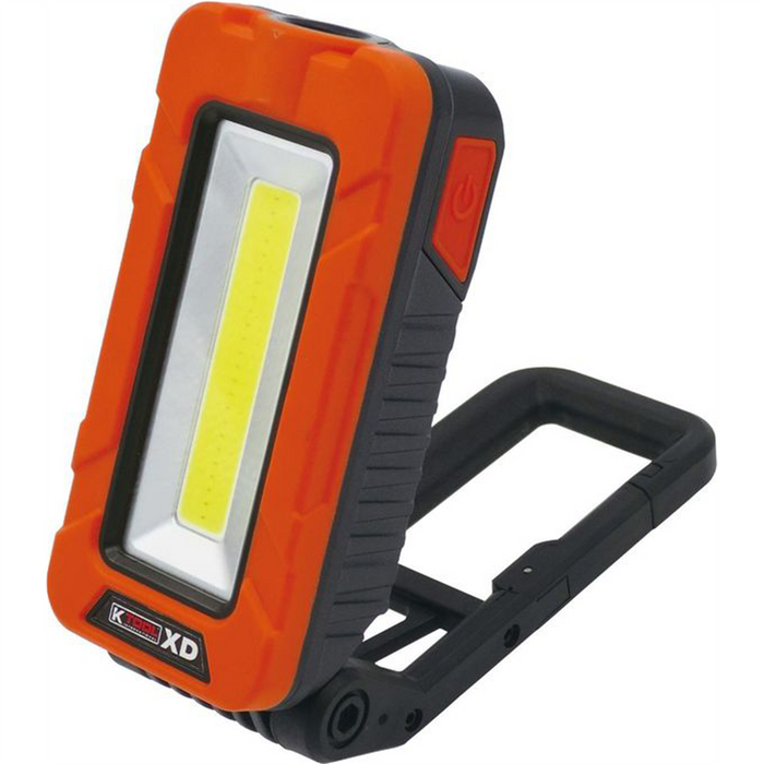K Tool International Work Light 1100 Lumen w/Foldable Magnetic Leg Featuring Clip Option