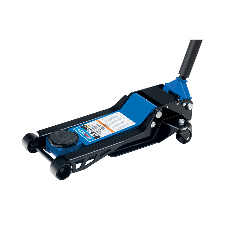 Service Jack XD13002 3.5 Ton Low Profile with Crowned Wheels and Four-Pump Reach