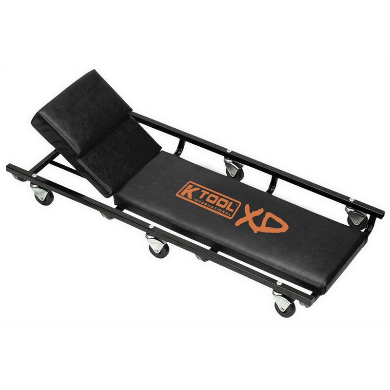 International 40 in Metal Frame Creeper XD74962 with Adjustable Headrest and Six