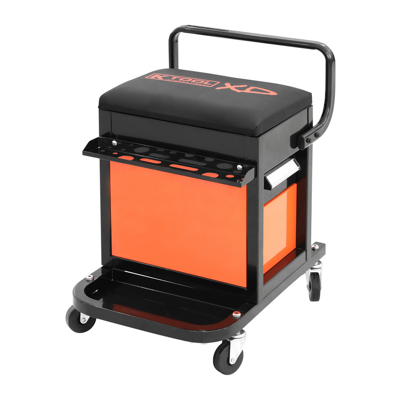 International Creeper Seat XD74983 with Padded Cushion and Under-Seat Storage