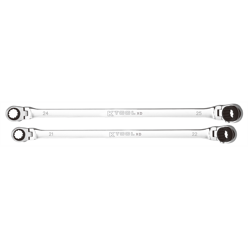 International Wrench Set XDDBM2120S 2-Piece, 120-Tooth Double Flex, Reversible, Premium