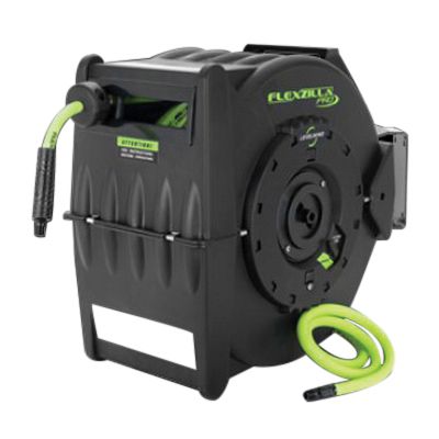 Legacy Manufacturing Co. Flexzilla L8306FZ Retractable Air Hose Reel, MNPT, 75 ft L, 300 psi Working