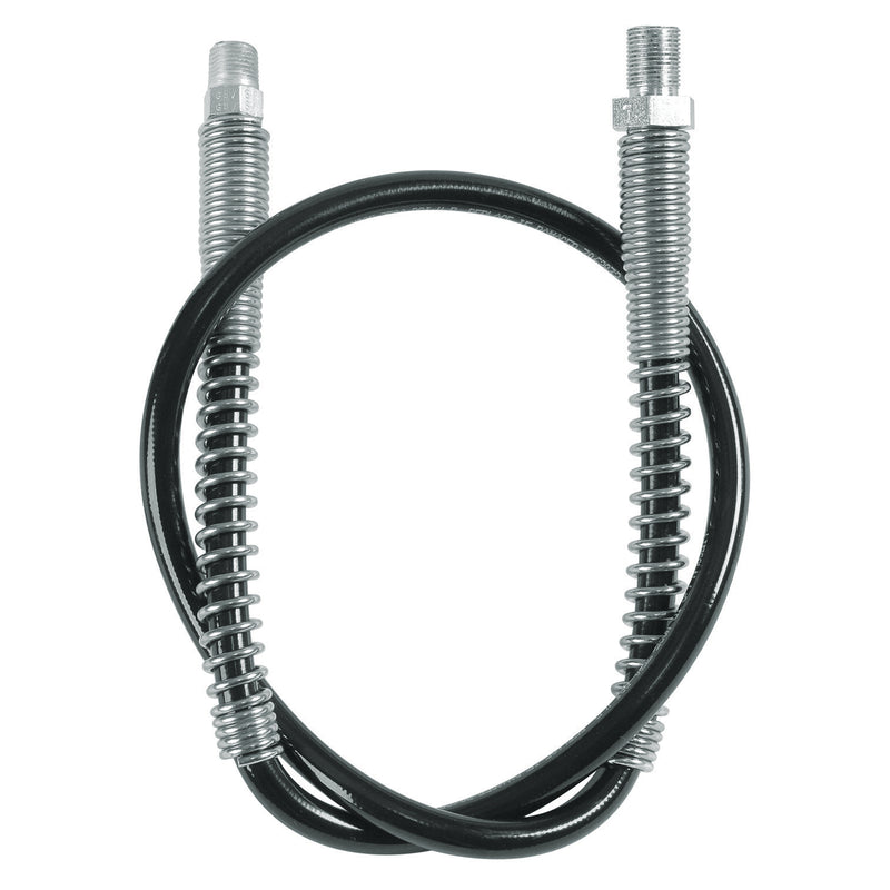 Lincoln 1230 Wipe Hose, 30 In L Hose, 7/16 X 1/8 In Fitting Thread, Mnpt X Unef