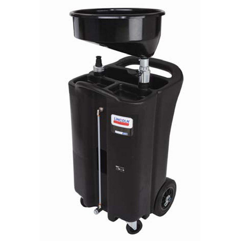 3626 26 Gallon Black Plastic Fluid Gravity Drain with Removable Metal Filter