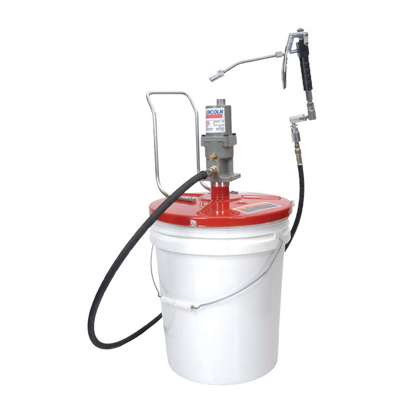 Portable Pneumatic Grease Pump, Fits 25-50 lbs. Pails, 40:1 Ratio