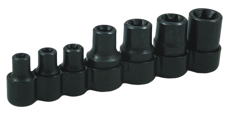 26750 External Torx Socket Set E-6 to E-16, 1/4" and 3/8" Drives, Vinyl Holder Included