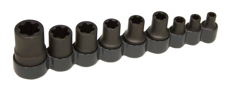 External Torx Plus Socket Set 83100 1/4" 3/8" 1/2" Drives for Ford and GM Body Panels
