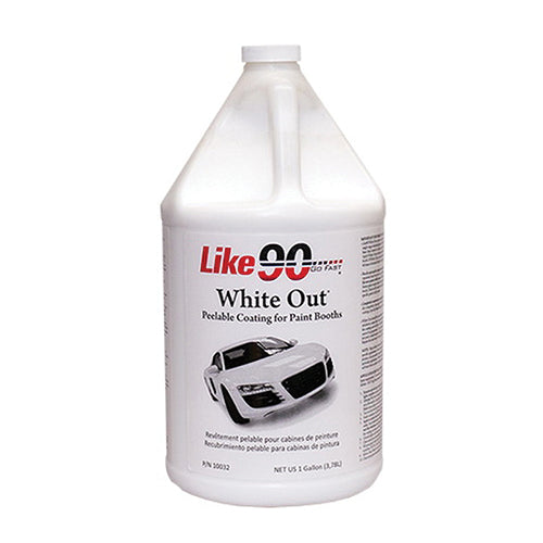 Like90 White Out Peelable Booth Coating 10032 1 gal White - 150 sq-ft/gal