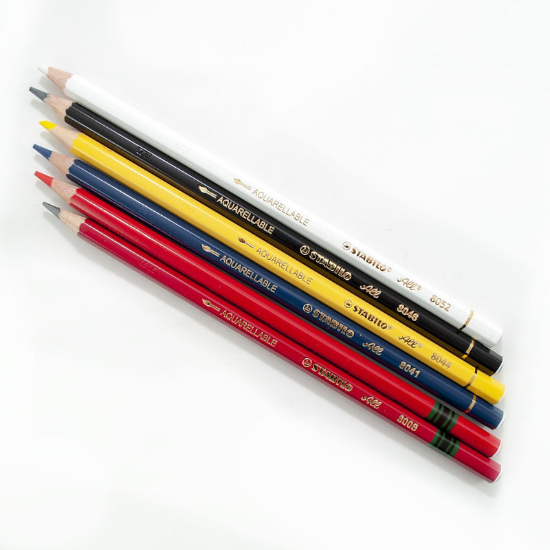 8040 Stabilo Pencil - Red, Removable Guide Line Marker for Sign Surfaces