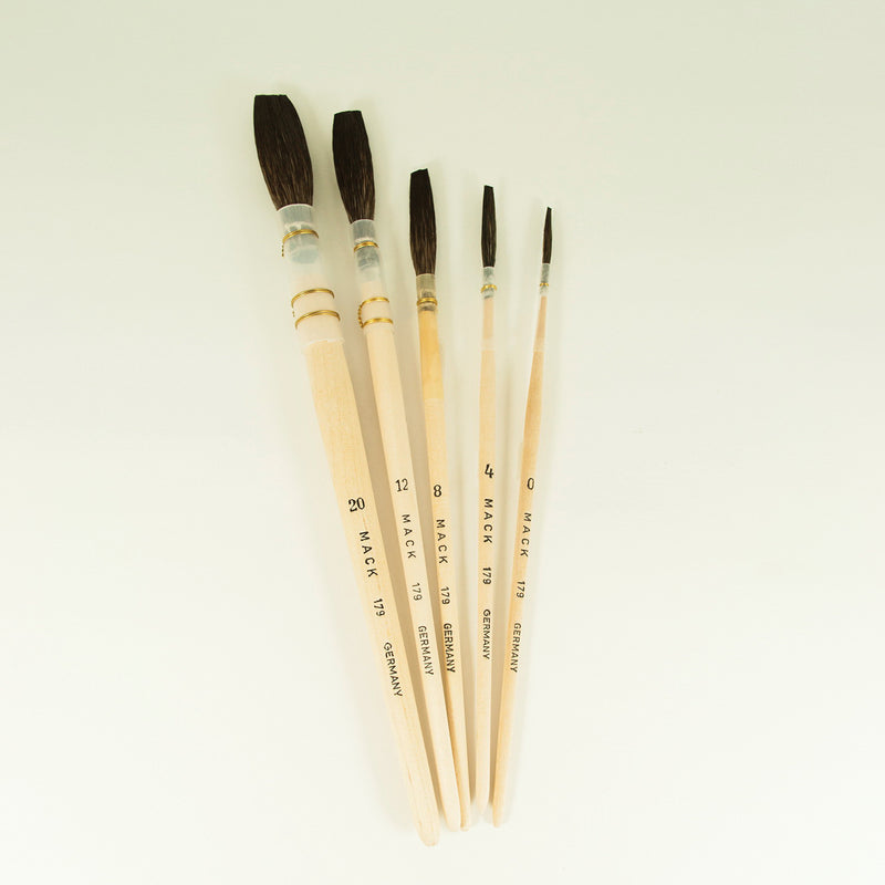 Mack Brushes MACK 179-4 179 Series Kazan Squirrel Hair Lettering Pencil Quill, #4 Brush, 1 in L, Woo — view 4