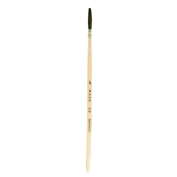 Mack Brushes MACK 179-4 179 Series Kazan Squirrel Hair Lettering Pencil Quill, #4 Brush, 1 in L, Woo — view 3
