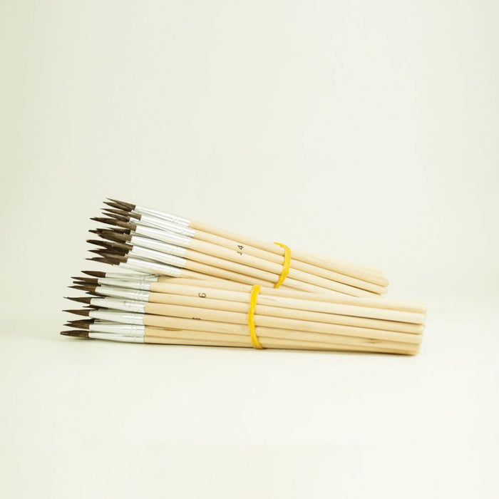 Mack Brushes MACK 1930-OS4 1930 Series Camel Hair Open Stock Watercolor Touch-Up Brush, #4 Brush, Wo — view 3