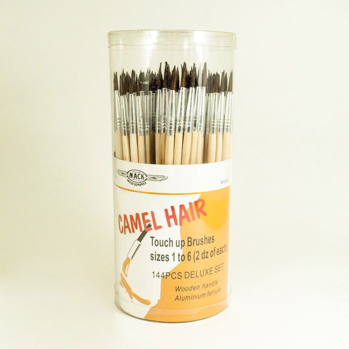 Mack Brushes MACK 1930-OS4 1930 Series Camel Hair Open Stock Watercolor Touch-Up Brush, #4 Brush, Wo