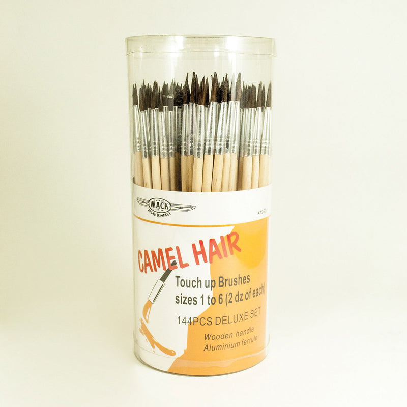 1930-OS-4 Camel Hair Watercolor Touch-Up Brush, #4, Wood Handle