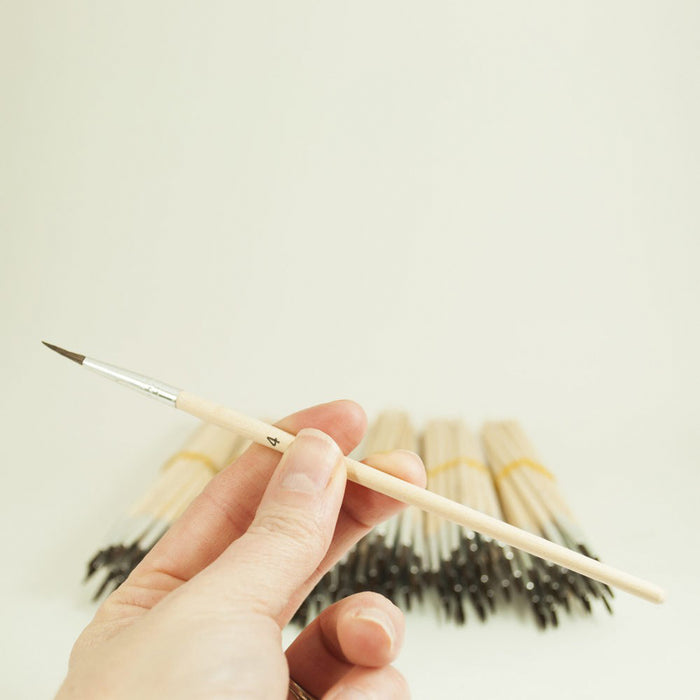 Mack Brushes MACK 1930-OS7 1930 Series Camel Hair Open Stock Watercolor Touch-Up Brush, #7 Brush, Wo