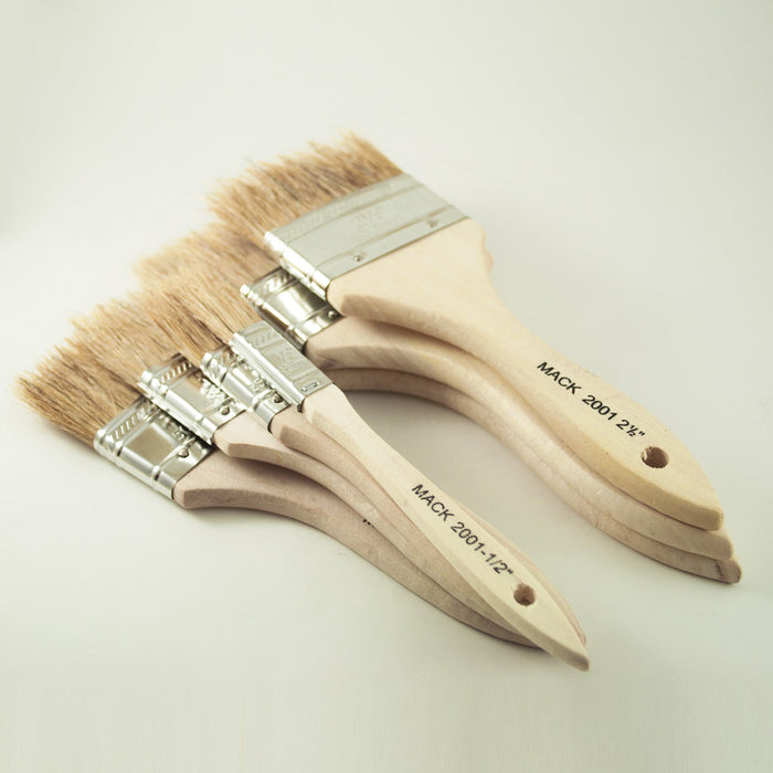 Mack Brushes MACK Whitey II 2001-25 2001 Series All Purpose Throw-Away Chip Brush, 2-1/2 in, Wood Ha — view 2
