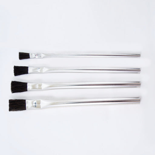 Mack Brushes MACK 7-3 7 Series Acid Brush, #3, 6 in OAL, 9/16 in W, 100% Stiff Horsehair, Tin Handle