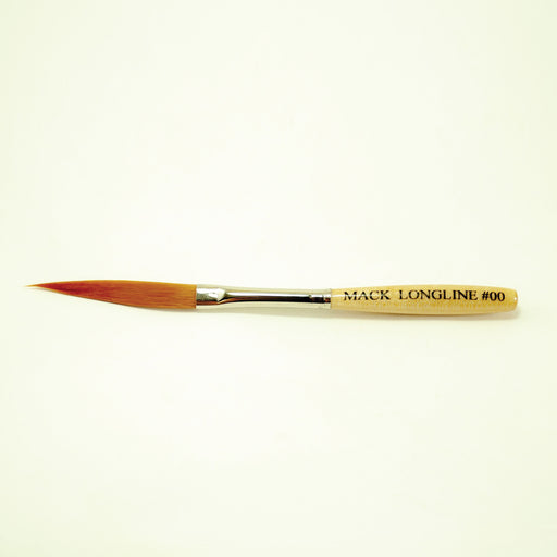 Mack Brushes MACK 75-00 75 Series Synthetic Striper Brush, #00 Brush, Wood Handle — view 2