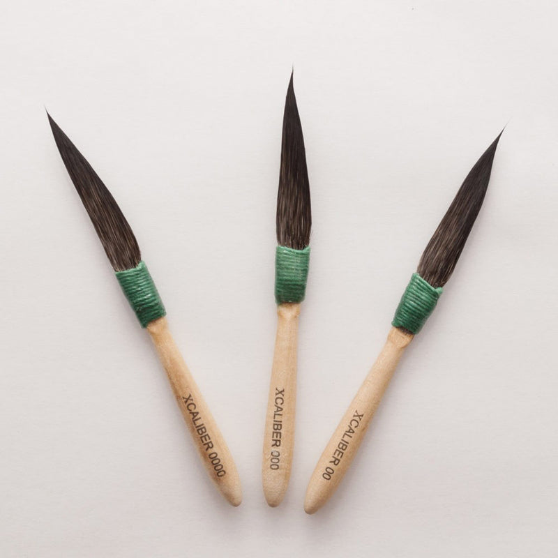 Mack Brushes MACK Xcaliber X-000 X Series Squirrel Hair Pinstriping Brush, #000 Brush — view 2