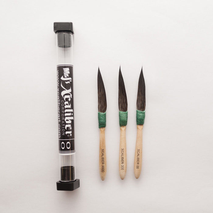 Mack Brushes MACK Xcaliber X-0 X Series Squirrel Hair Pinstriping Brush, #0 Brush