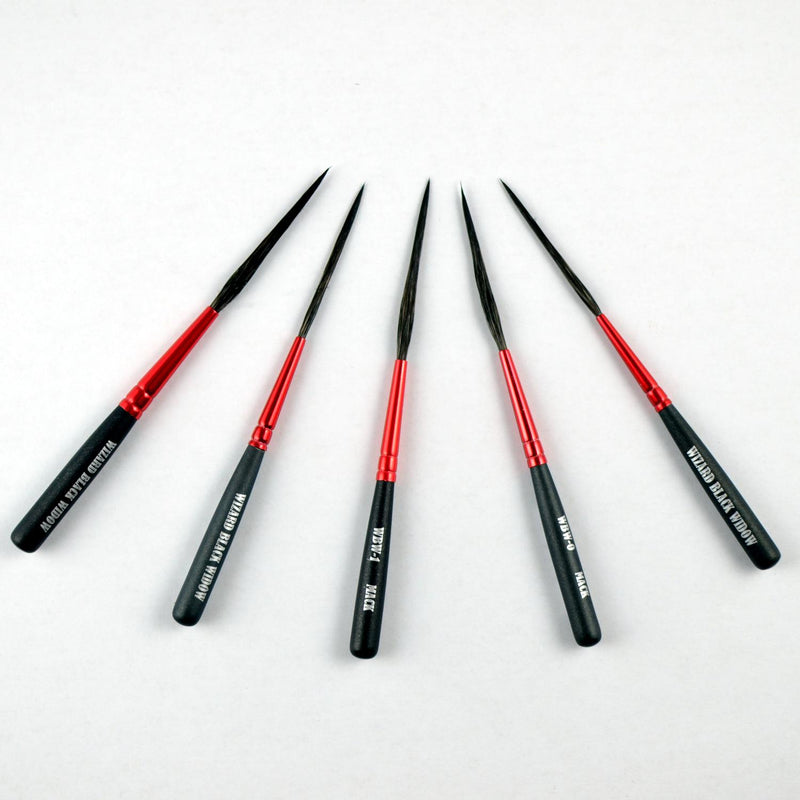 Mack Brushes BLACK WIDOW SCROLL STRIPER