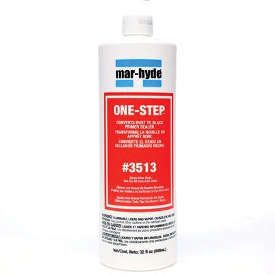 Marhyde Mar-Hyde One-Step 3513 Rust Converter, 1 qt Bottle, Transparent White