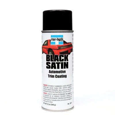 Black Satin™ Trim Coating 3811, 12 oz Black Aerosol Smooth Texture