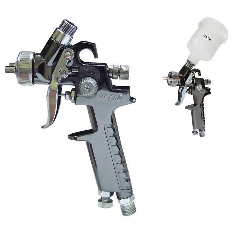 Maxair Mini HVLP Gravity Feed Spray Gun W100-10 with 1 mm Nozzle and 125 mL Cup