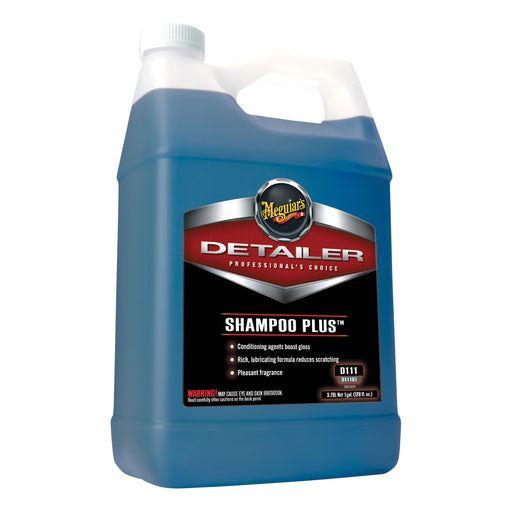 Meguiar's Detailer D11101 Shampoo Plus, 1 gal Can, Blue, Liquid
