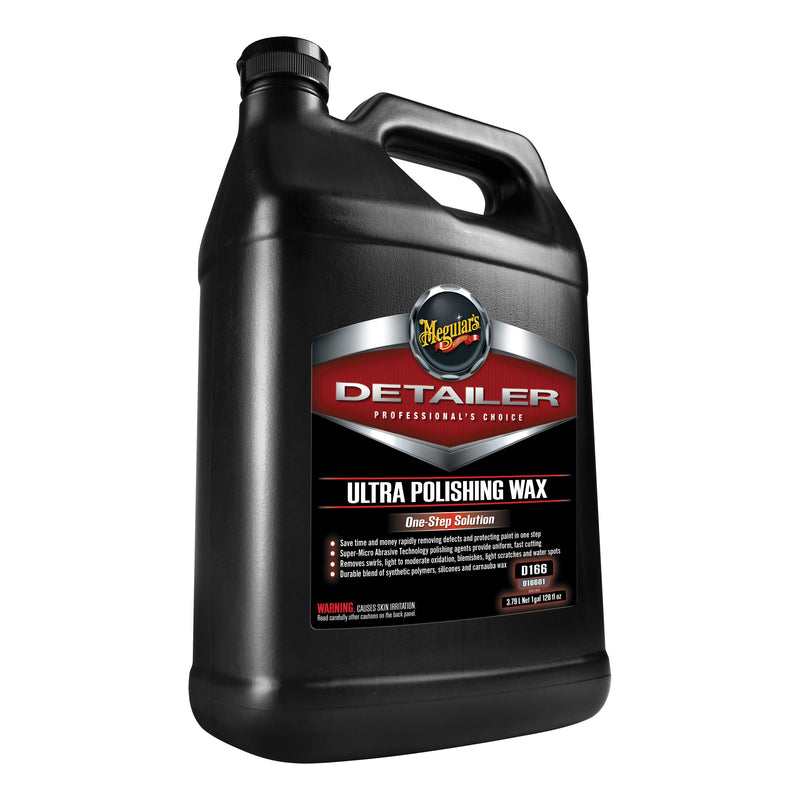 Meguiar's Detailer D16601 Ultra Polishing Wax, 1 gal Can, Yellow, Liquid