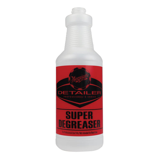 Meguiar's Detailer D20108 Pre-Labeled Bottle, 32 oz, Use With: D108 Detailer Super Degreaser