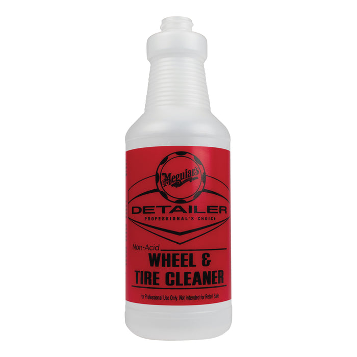 Meguiar's Detailer D20143 Pre-Labeled Bottle, 32 oz, Use With: Detailer Non Acid Wheel and Tire Clea