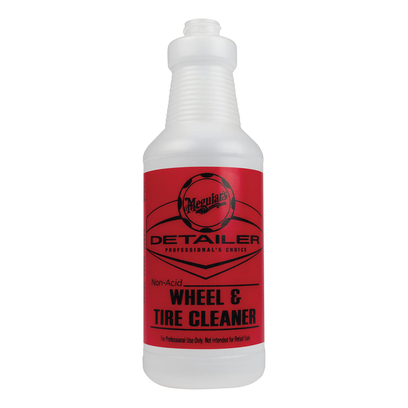 Meguiar's Detailer D20143 Pre-Labeled Bottle, 32 oz, Use With: Detailer Non Acid Wheel and Tire Clea