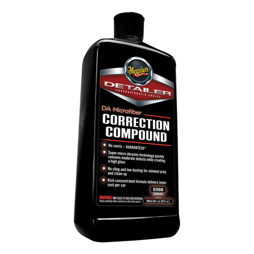 Meguiar's Detailer D30032 Microfiber Correction Compound, 32 oz Bottle, High Gloss Creamy Red, Liqui
