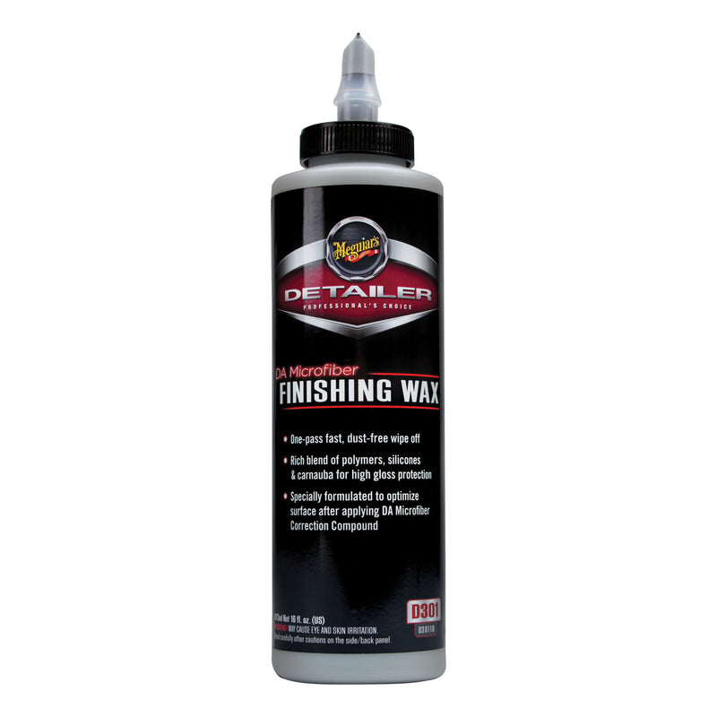 Detailer D30116 Finishing Wax, 16 oz Bottle, High Gloss, Blue/Gray, Liquid